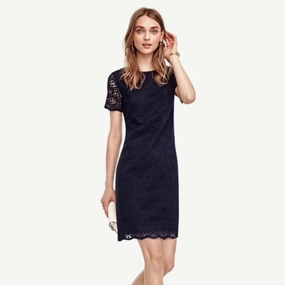 Ann Taylor | Dresses | Ann Taylor Mosaic Lace Shift Dress Navy Blue | Poshmark Ann Taylor | Dresses | Ann Taylor Mosaic Lace Shift Dress Navy Blue | Poshmark
